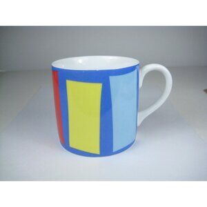 Swid Powell Gene Meyer Stripes Porcelain Ceramic Coffee Mug Thailand